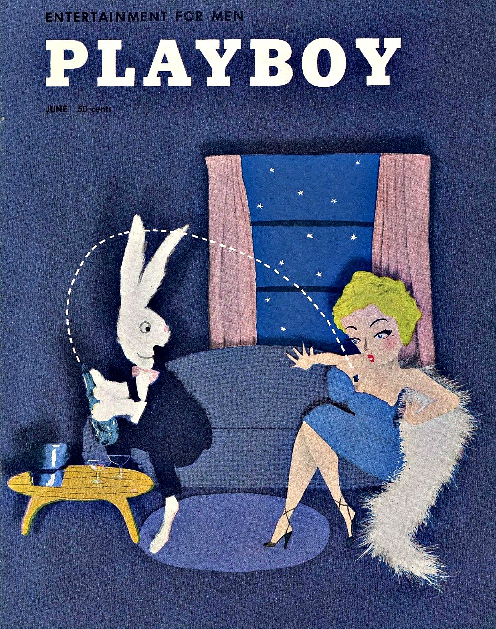 Обложка Playboy, июнь 1954