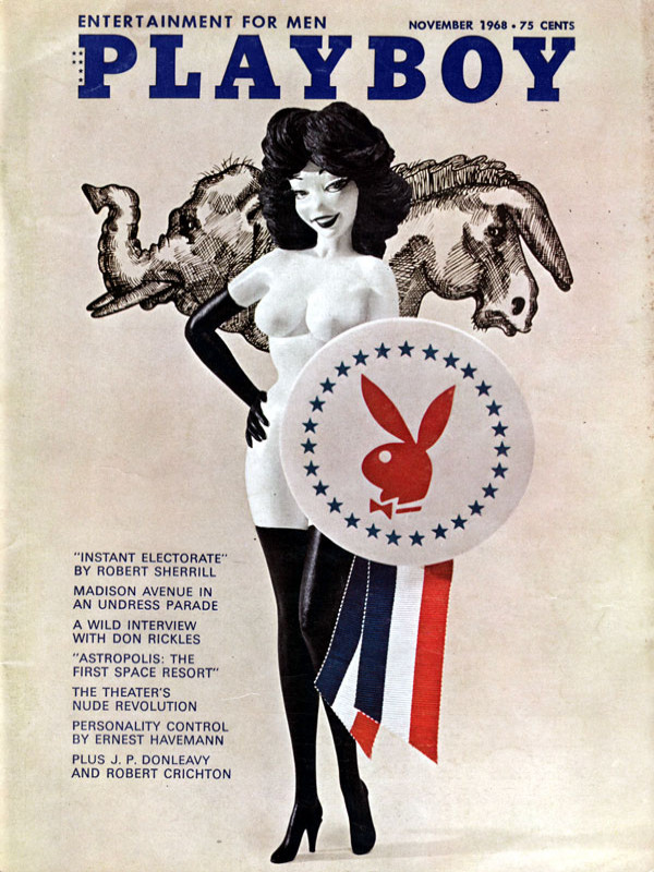 Обложка Playboy, ноябрь 1968. 