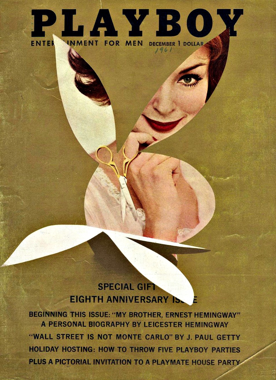 Обложка Playboy, декабрь 1961