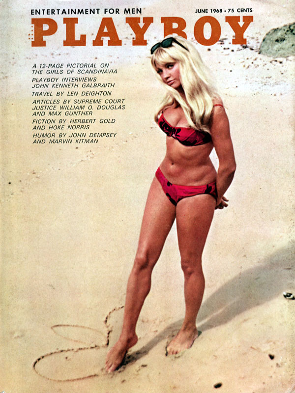 Обложка Playboy, июнь 1968. 