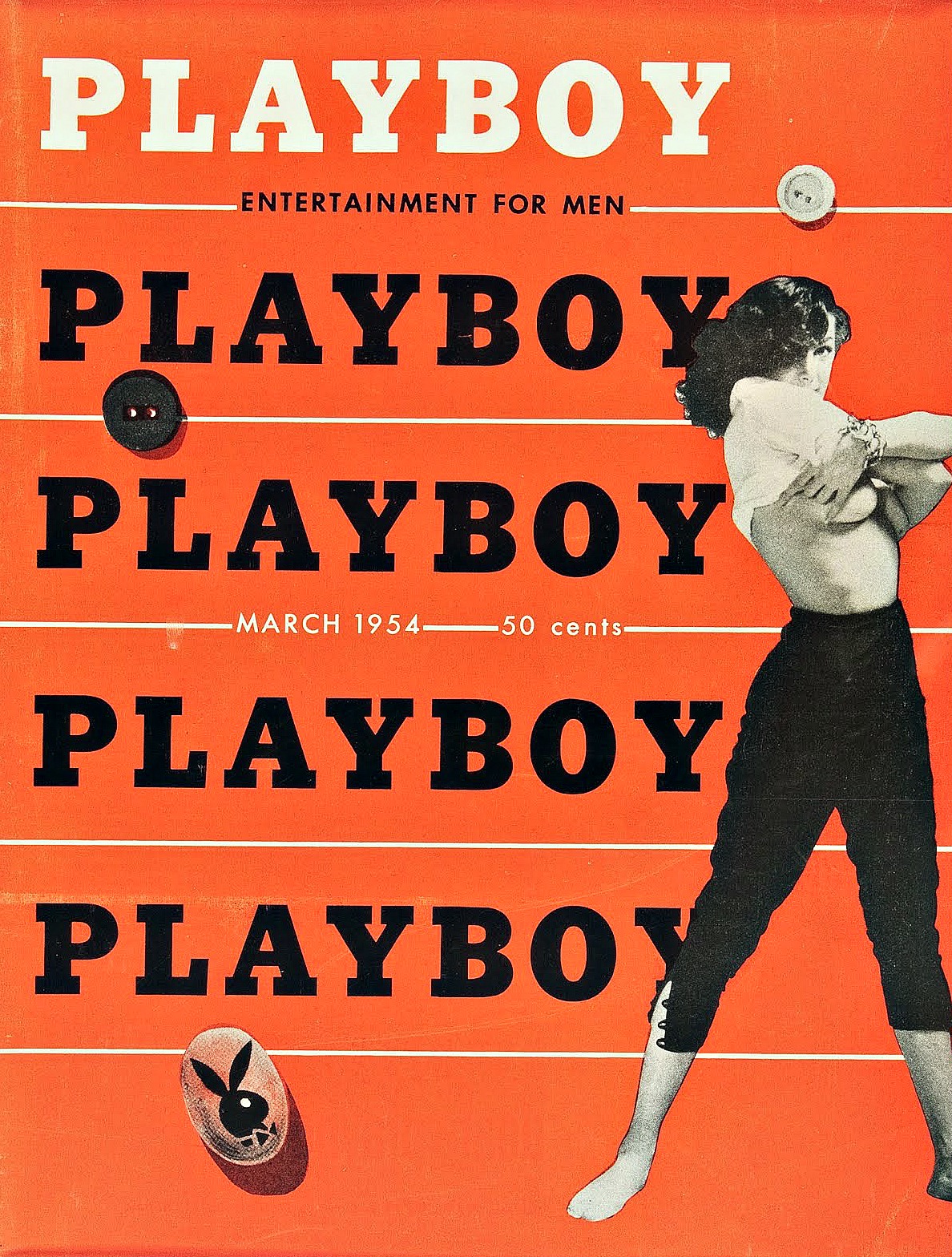 Обложка Playboy, март 1954